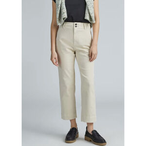 Everlane Organic High-Rise Straight Crop Pant *Discontinued style